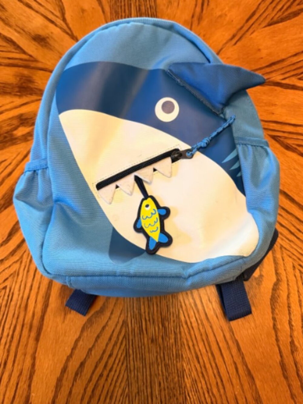 Target Shark Mini Backpack Toddler Kids Blue Fish Zipper Pull